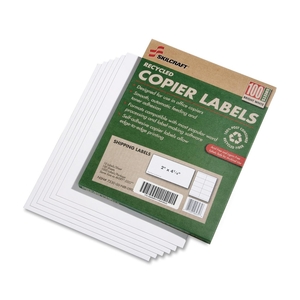 National Industries For the Blind 7530015872621 Recycled Copier Labels, Shipping, 2"x4-1/4", 1000/BX, WE by SKILCRAFT