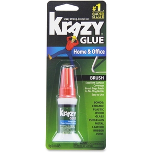 ELMER'S PRODUCTS, INC KG94548R Krazy Glue Home & Office, Brush-On, .18oz, Clear by Elmer's