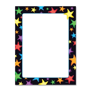 Papers, Terrific, Gel Stars, 8-1/2"x11", 50 SH/PK, Multi by Trend