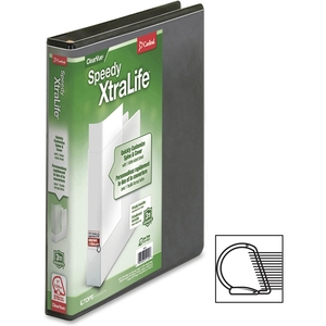 PM Company, LLC 59101 Locking Slant D-Ring Binder, 1" Cap, Black by Cardinal
