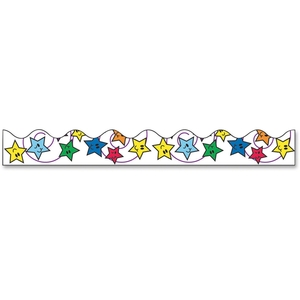 PACON CORPORATION 37900 Bordette Designs, Stars, 2-1/4"x25', AST by Pacon