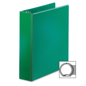 Tops Products 72733 Round Ring Binder, w/ 2 Pockets, 2" Capacity, Green by Cardinal