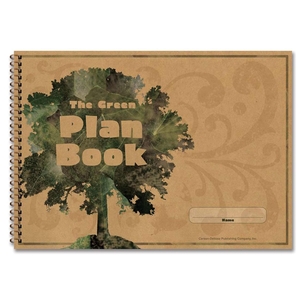 Green Plan Book, 96 Pages, 9-1/4"x13" by Carson-Dellosa