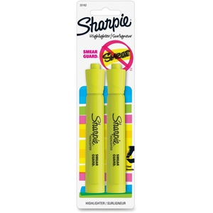 Sanford, L.P. 25162PP Tank Highlighter, Chisel Point, 2/PK, Yellow by Sharpie