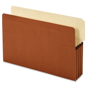 Tops Products 64624 File Pockets, 3-1/2" Exp, Legal, 10/BX, RedRope by Globe-Weis