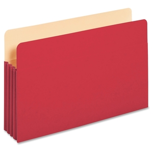 Tops Products 1526E RED File Pockets, 3-1/2" Exp, Lgl, 11-3/4"x9-1/2", 800 Shts, RD by Globe-Weis