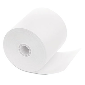 PM Company, LLC 9862 Single Ply Cash Register/POS Rolls, 3 1/4" x 240 ft., White, 5/Pack by PM COMPANY