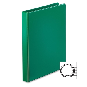 Tops Products 72713 Round Ring Binder, w/ 2 Pockets, 1" Capacity, Green by Cardinal