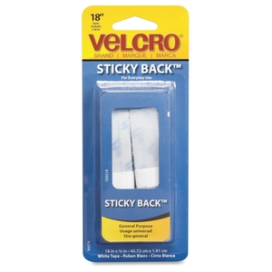 Velcro Industries B.V 90079 Sticky Back Tape, 3/4"x18", White by Velcro