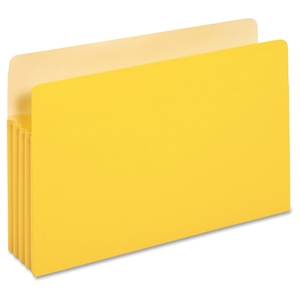 Tops Products 1526E YEL File Pockets, 3-1/2" Exp, Lgl, 11-3/4"x9-1/2", 800 Shts, YW by Globe-Weis