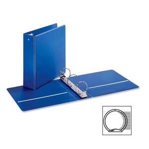 Tops Products 90342 Round Ring Binder, w/ 2 Pockets, 3" Cap., Medium Blue by Cardinal