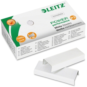 ESSELTE CORPORATION 55547000 Staples, White, 1000/Bx by Leitz