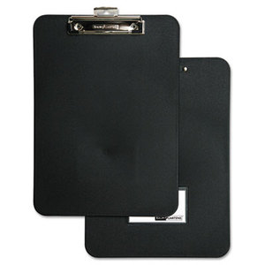 Unbreakable Recycled Clipboard, 1/2" Capacity, 8 1/2 x 11, Black by BAUMGARTENS