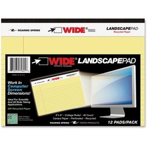 Roaring Spring Paper Products 74601 Junior Landscape Pad Cny by Roaring Spring