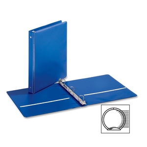 Tops Products 90312 Round Ring Binder, w/ 2 Pockets, 1" Cap., Medium Blue by Cardinal