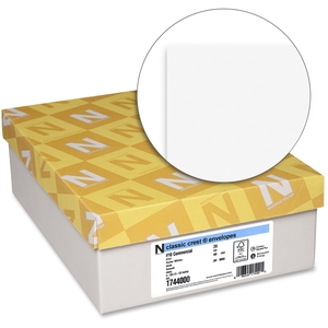 Neenah Paper, Inc 1744000 Classic Envelopes, No.10, 24lb, 500/BX, White by Classic Crest