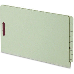 Tops Products 47705 Pressboard Folders, 25pt, Lgl, 1" Exp, 25/BX, Green by Globe-Weis