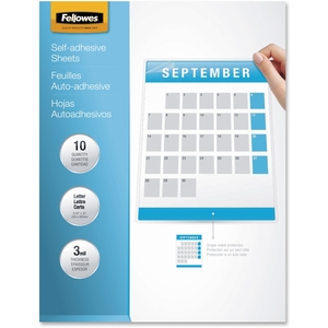 Fellowes, Inc 5221501 Laminating Sheets, Self-adhesive, 11-1/2"x9", 10/PK, Clear by Fellowes