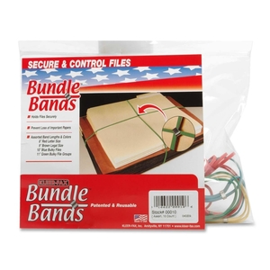 C-Line Products, Inc 00010 Bundle Bands, 10/PK, Assorted by Kleer-Fax