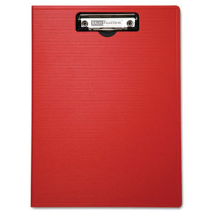 Portfolio Clipboard With Low-Profile Clip, 1/2" Capacity, 8 1/2 x 11, Red by BAUMGARTENS