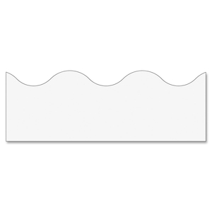 TREND ENTERPRISES, INC. T-9883 Terrific Trimmers, Scalloped Design, 2-1/4"x39', White by Trend