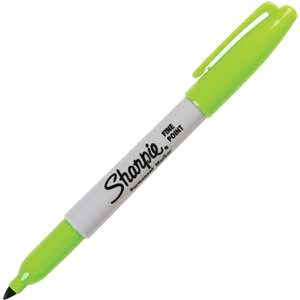 Sanford, L.P. 30129 Permanent Marker, Fine Point, Lime by Sharpie