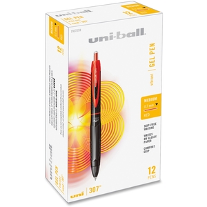 Newell Rubbermaid, Inc 1927259 Uniball Gel Pen, 307, 0.7mm, 12/EA, Red by Uni-Ball