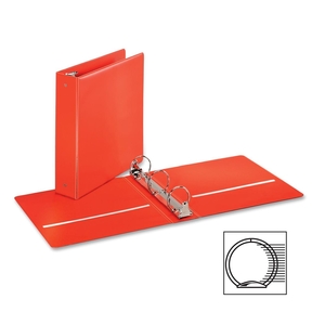 Tops Products 90333 Round Ring Binder, w/ 2 Pockets, 2" Cap., Red by Cardinal