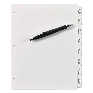 Avery 7278216371 Write & Erase Big Tab Plastic Dividers, 8-Tab, Letter by AVERY-DENNISON