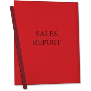 C-Line Products, Inc 32554 Report Covers, w/ Binding Bars, 50/BX, Red Vinyl by C-Line