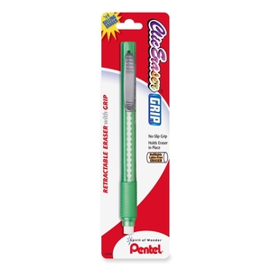 PENTEL OF AMERICA ZE21TBP Clic Erasers, Retractable, Latex Free Grip, Assorted by Pentel