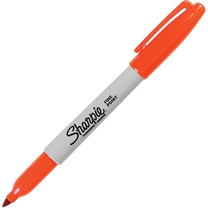 Integra 30036 Permanent Marker, Fine Point, Orange by Sharpie