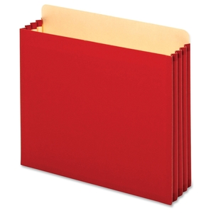 Tops Products FC1524ERED File Cabinet Pockets, 3-1/2" Expansion, Letter, Red by Globe-Weis