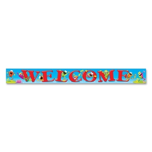 TREND ENTERPRISES, INC. T-25049 Banners, Welcome/Frogs, 10', Multi by Trend