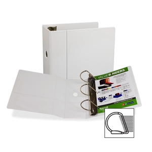 SAMSILL CORPORATION 16707 Insertable D-Ring Binder, 5" Cap, 11"x8-1/2", White by Samsill