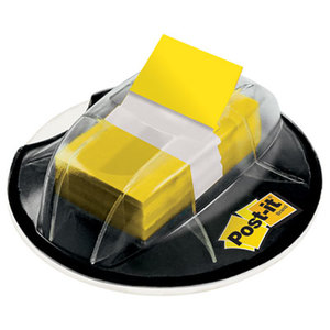 3M 680HVYW Page Flags in Desk Grip Dispenser, 1 x 1 3/4, Yellow, 200/Dispenser by 3M/COMMERCIAL TAPE DIV.