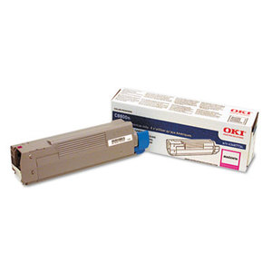 OKI Data 43487734 43487734 Toner, 6000 Page-Yield, Magenta by OKIDATA
