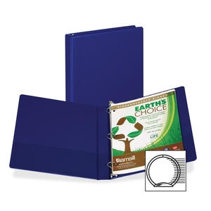 SAMSILL CORPORATION 19932 Round Ring Storage Binder, 1" Capacity, Blue by Samsill