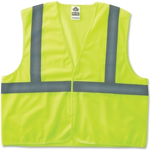 Ergodyne 20977 Super Econ Vest, Cls-S, 2Xl/3Xl, Lime by GloWear