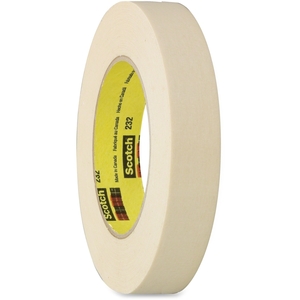 3M 23248X55CT Paper Masking Tape, 48mmx55m, 3" Core, 6.3mil, 24RL/CT by Scotch