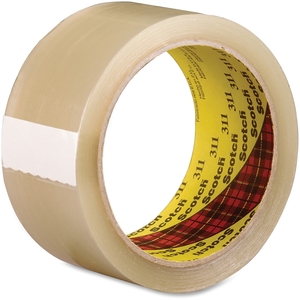 3M 31148X100 Box Sealing Tape, 48mmx100m, 36RL/CT, Tan by Scotch