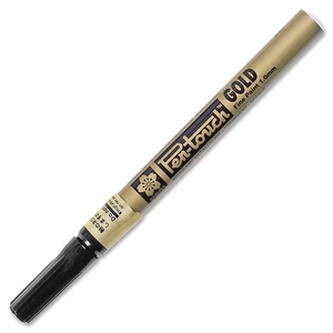 Paint Marker,Fine Point,Water/Fade Proof,Nontoxic,Gold by Sakura of America