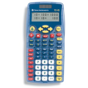 TEXAS INSTRUMENTS INC. 15/BK TI-15 Explorer Calculator with Fraction Capabilities