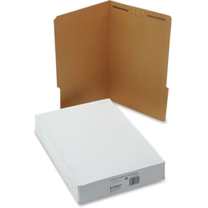 SJ Paper S12551 Kraft Reinforced Folders with 1 Fastener, Legal, 1/3 Cut Assorted, 50/Box (SJPS12551) by SJ Paper