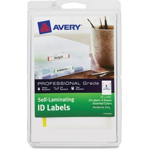 Avery 00748 Self Laminating Labels, 24/PK, 4"x6" by Avery