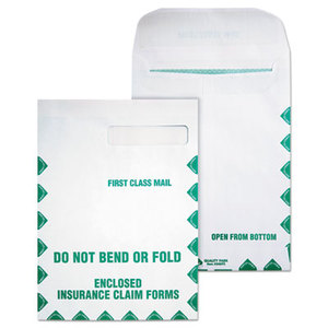 QUALITY PARK PRODUCTS 54692 Redi-Seal Insurance Envelope, First Class, Side Seam, 9 x 12 1/2, White, 100/Box by QUALITY PARK PRODUCTS