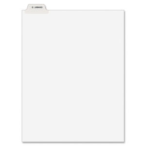 Kimberly-Clark Corporation 12388 Divider, "Exhibit O", Bottom Tab, 8-1/2"x11", 25/PK, White by Avery