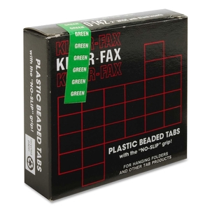 Kleer-Fax, Inc KLE01423 Hanging File Folder Tabs, 2", 1/5 Cut, 25/PK, Green by Kleer-Fax