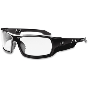 Ergodyne 50003 Clear Lens Safety Glasses W/Fog-Off, Black by Ergodyne