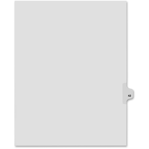 Avery 82242 Index Dividers,Number 42,Side Tab,1/25 Cut,Letter,25/ST,WE by Kleer-Fax